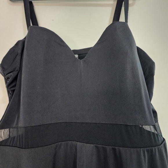 Torrid Black One Piece Skater SwimDress Swimsuit Beach Pool Vacation resort - Picture 5 of 13